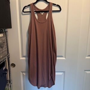 Pact Organic Mauve Racerback Dress